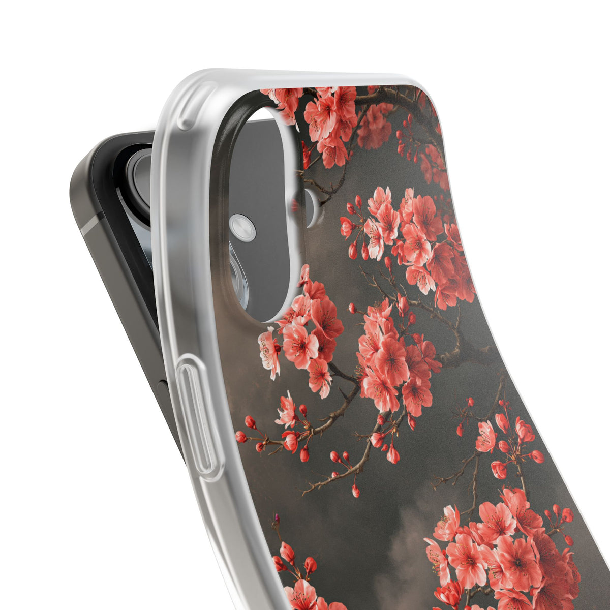 Dark Sakura Nocturne · Lite Phone Case for iPhone ·  Black