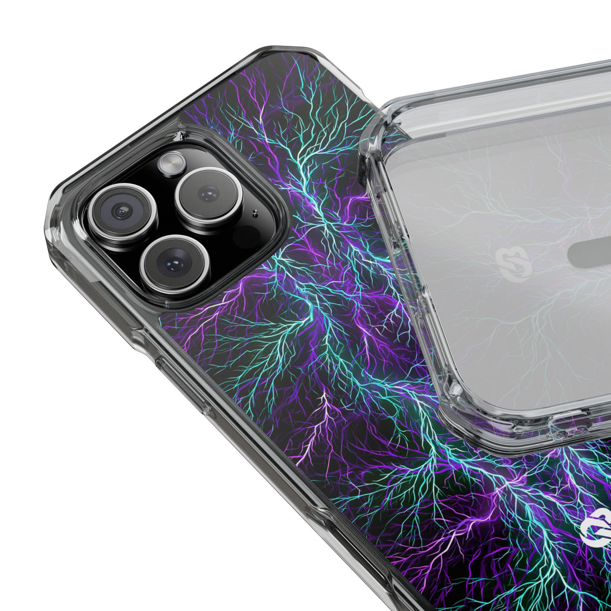Electric Plasma Arbor · Clear Impact Magnetic Phone Case for iPhone · Purple