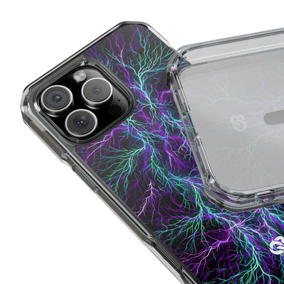 Electric Plasma Arbor · Clear Impact Magnetic Phone Case for iPhone · Purple