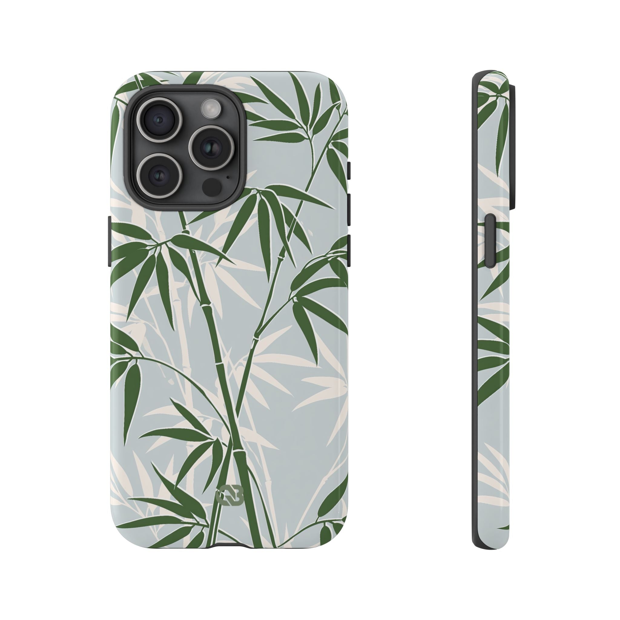 Green Tough Phone Case for iPhone - Kyoto Bamboo Canopy
