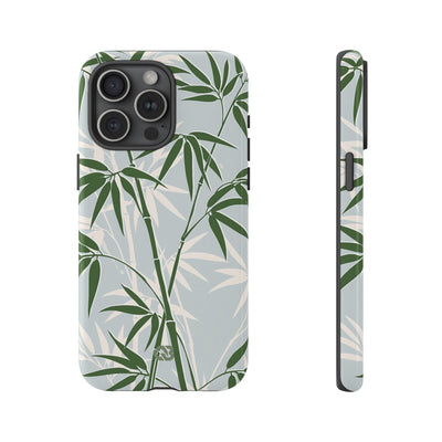 Green Tough Phone Case for iPhone - Kyoto Bamboo Canopy