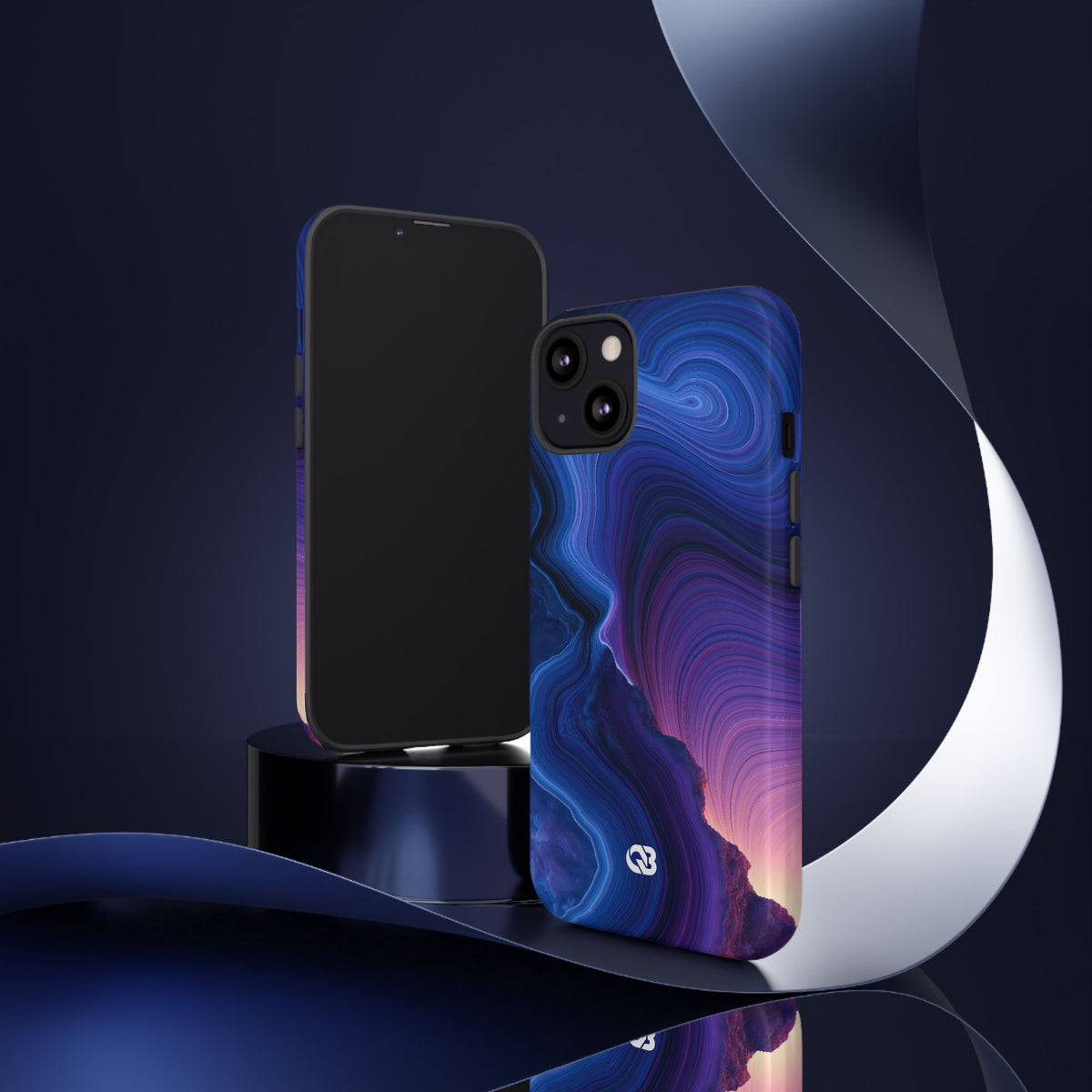 Radiant Strata · Tough Phone Case for iPhone · Blue
