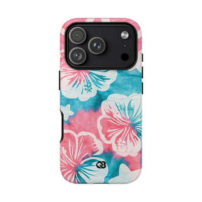 Tropical Hibiscus Bloom · Tough Phone Case for iPhone · Teal