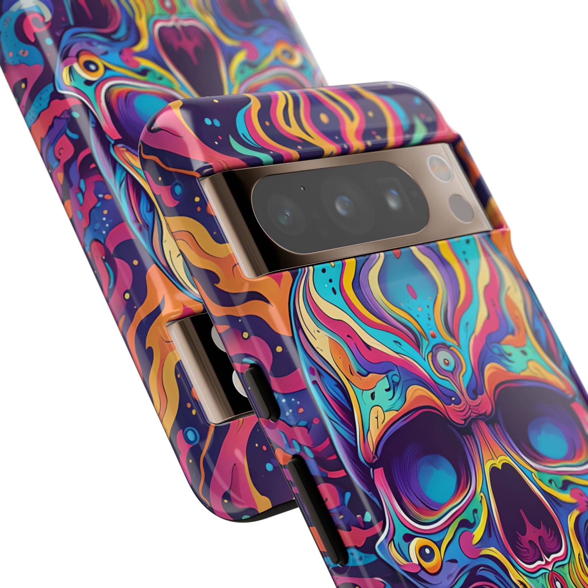 Flaming Skull Google Pixel 8 Pro Case - Tough