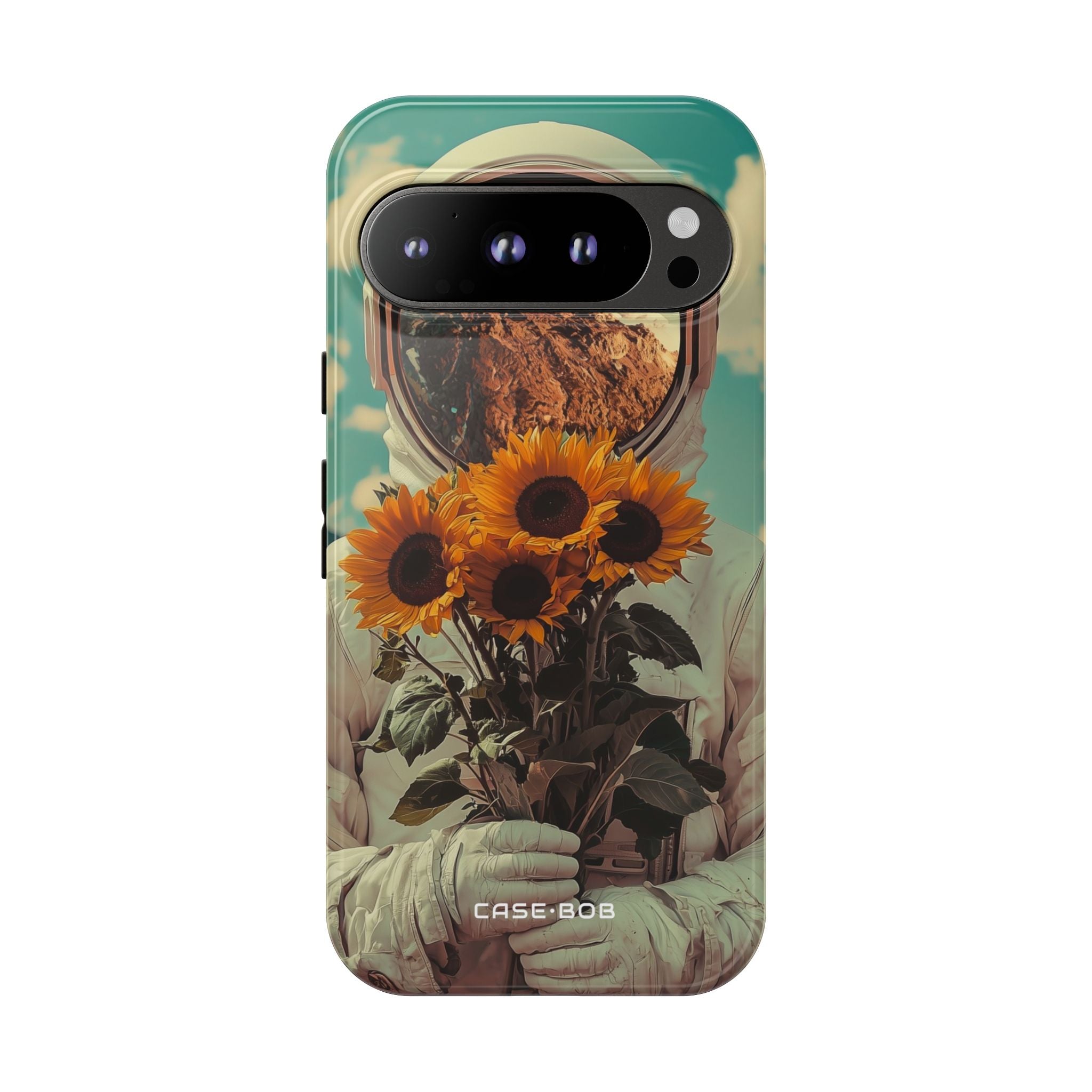 Sonnenblumen-Astronaut Google Pixel 9 Pro Case - Tough