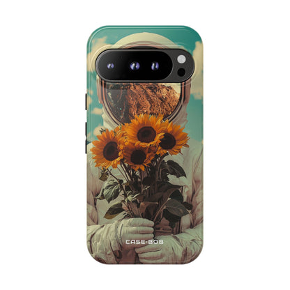 Sunflower Astronaut Google Pixel 9 Pro Case - Tough