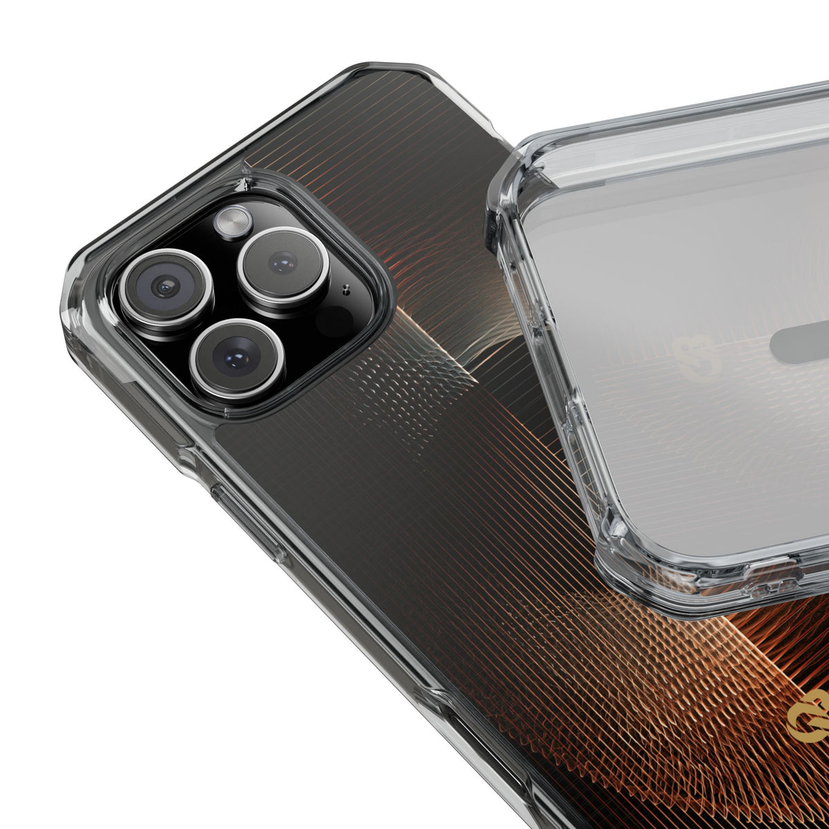 Amber Meridian · Clear Impact Magnetic Phone Case for iPhone · Black