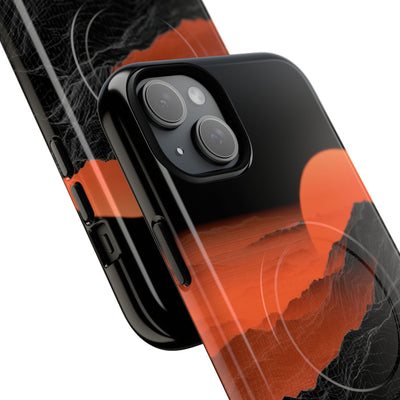 Solar Ridge Mesh · Tough 2.0 Magnetic Phone Case for iPhone · Black