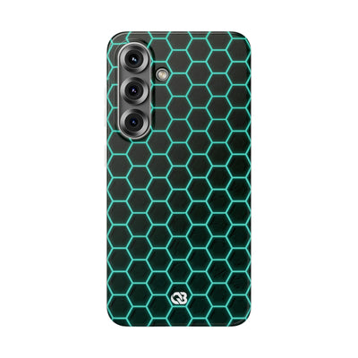 Neon Hex Spectrum · Lite Phone Case for Samsung · Teal