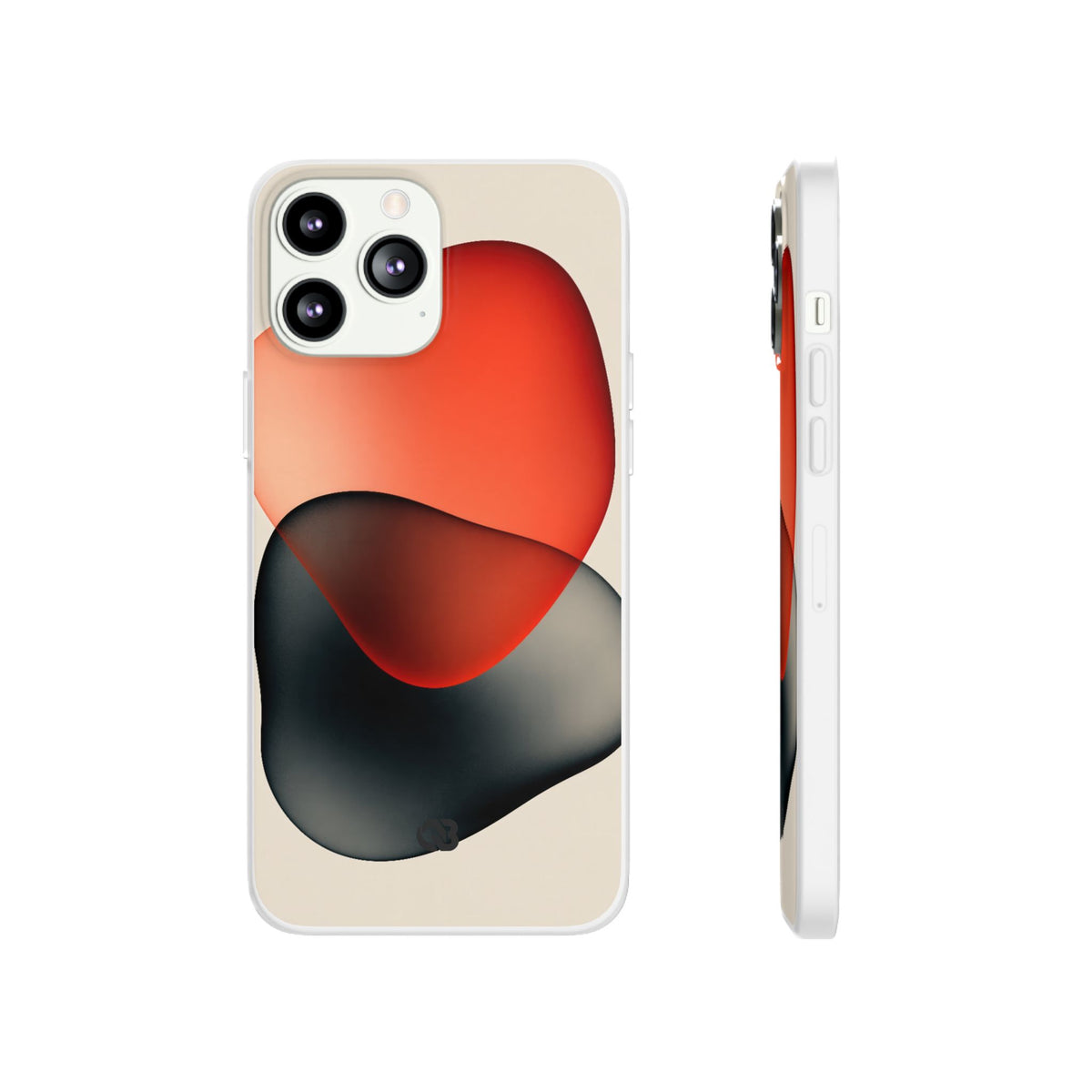 Translucent Crimson Form · Lite Phone Case for iPhone ·  Red