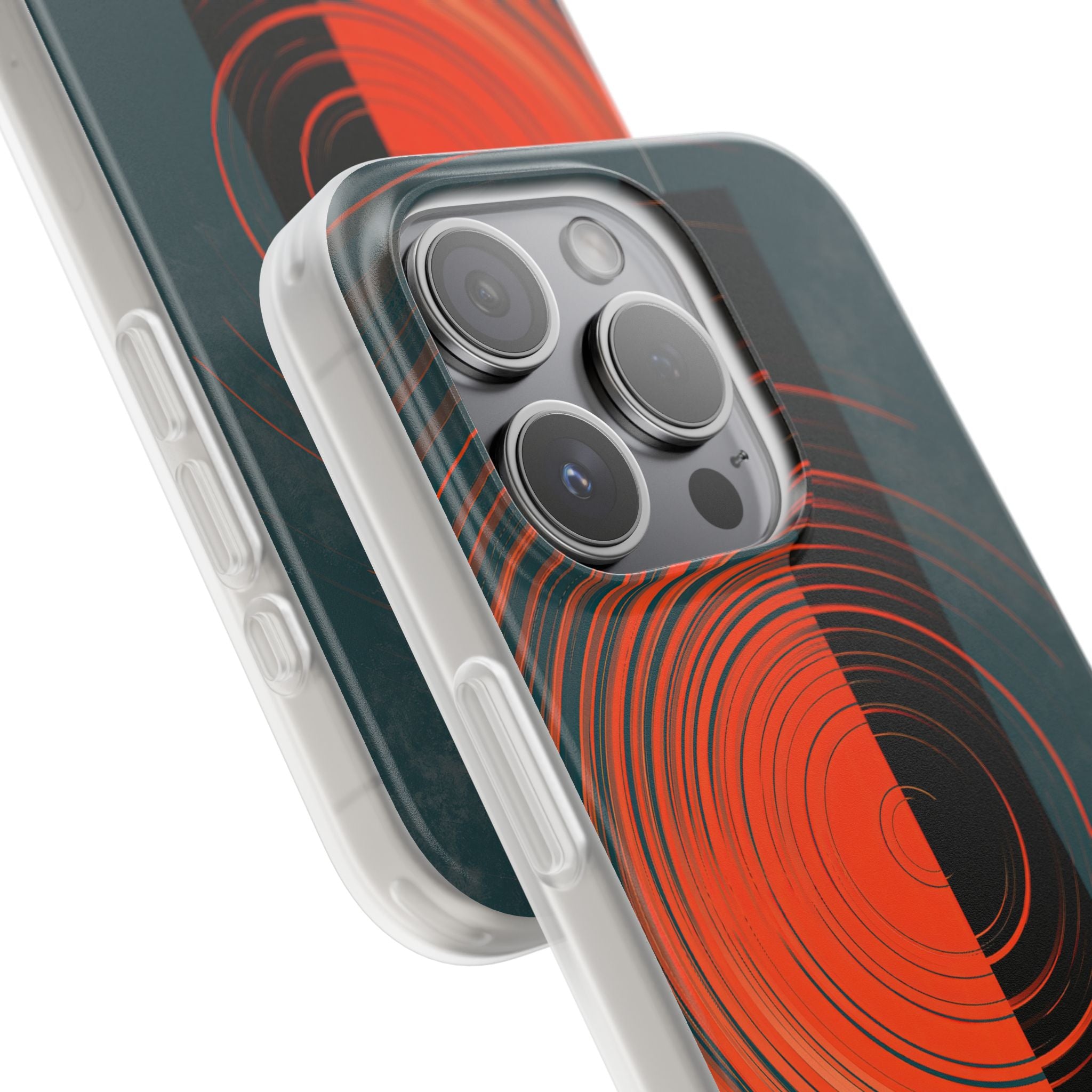 Teal Lite Phone Case for iPhone - Burnt Slate Radial