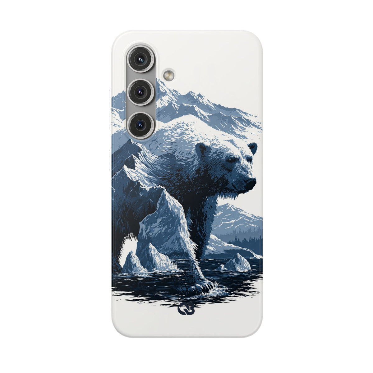 Fjord Summit Bear · Lite Phone Case for Samsung · Blue