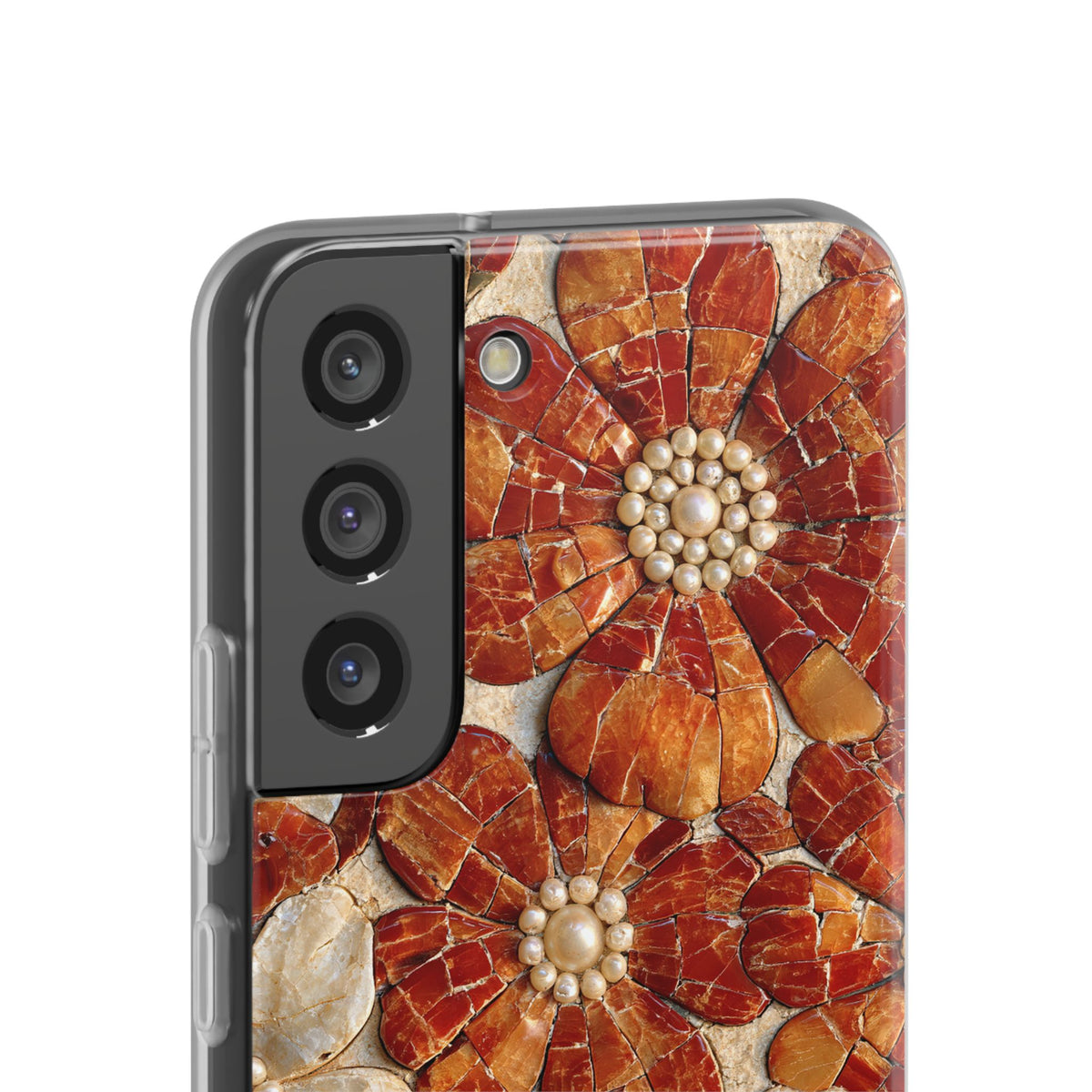 Carnelian Pearl Bloom · Lite Phone Case for Samsung · Orange