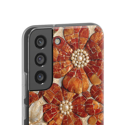Carnelian Pearl Bloom · Lite Phone Case for Samsung · Orange