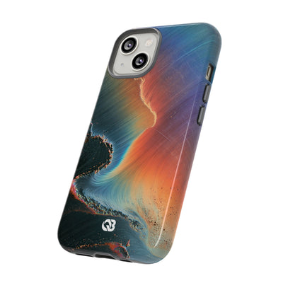 Prismatic Aura Shift · Tough Phone Case for iPhone · Blue