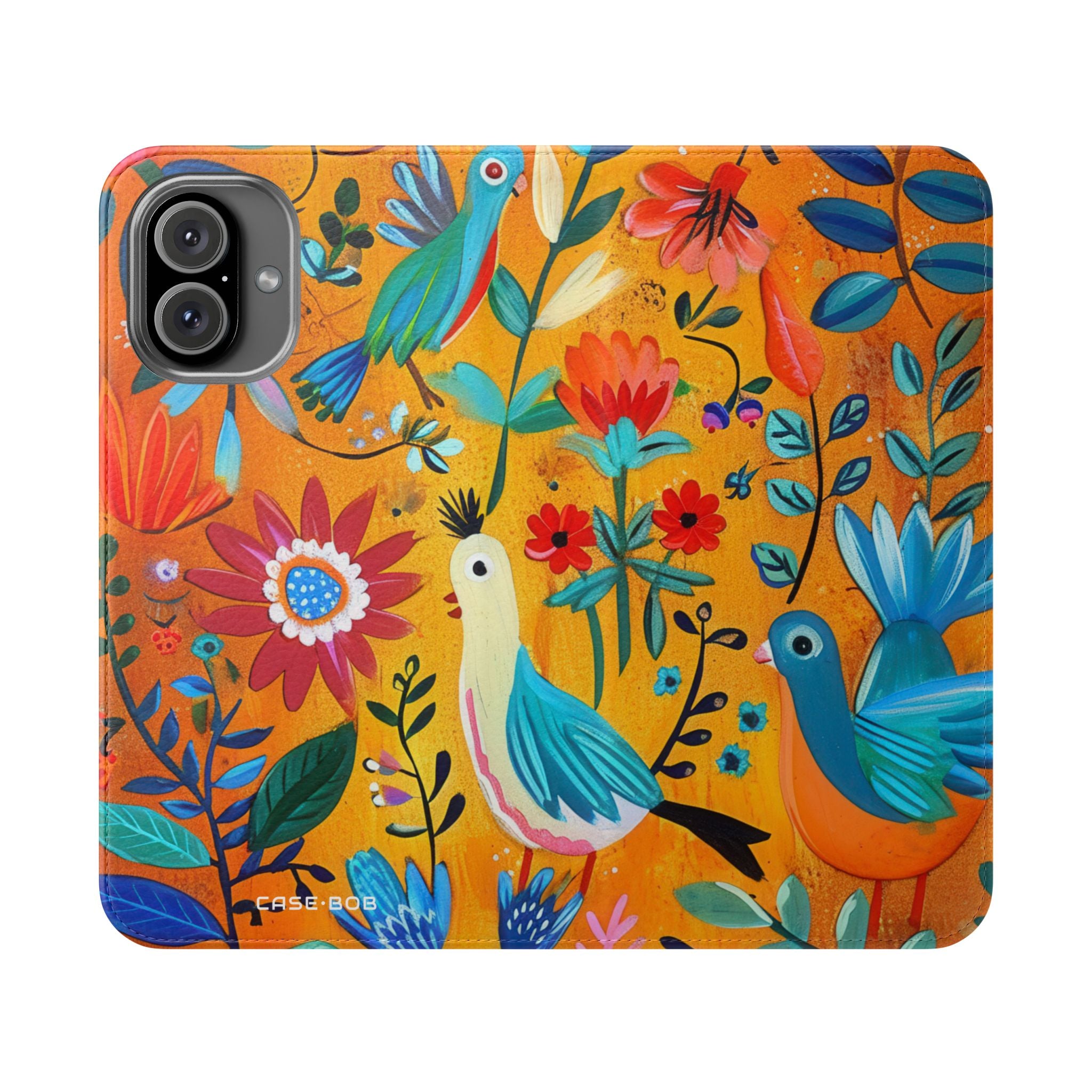 Bluebird Bloom - iPhone 16 Plus Case - Wallet