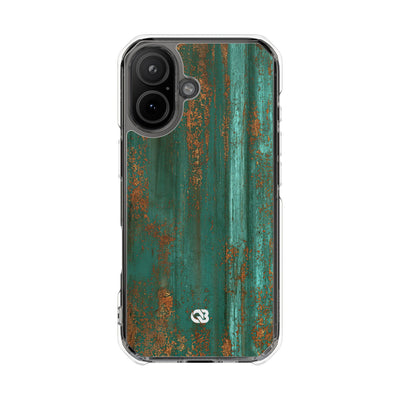 Oxidized Verdigris · Clear Impact Magnetic Phone Case for iPhone ·  Teal