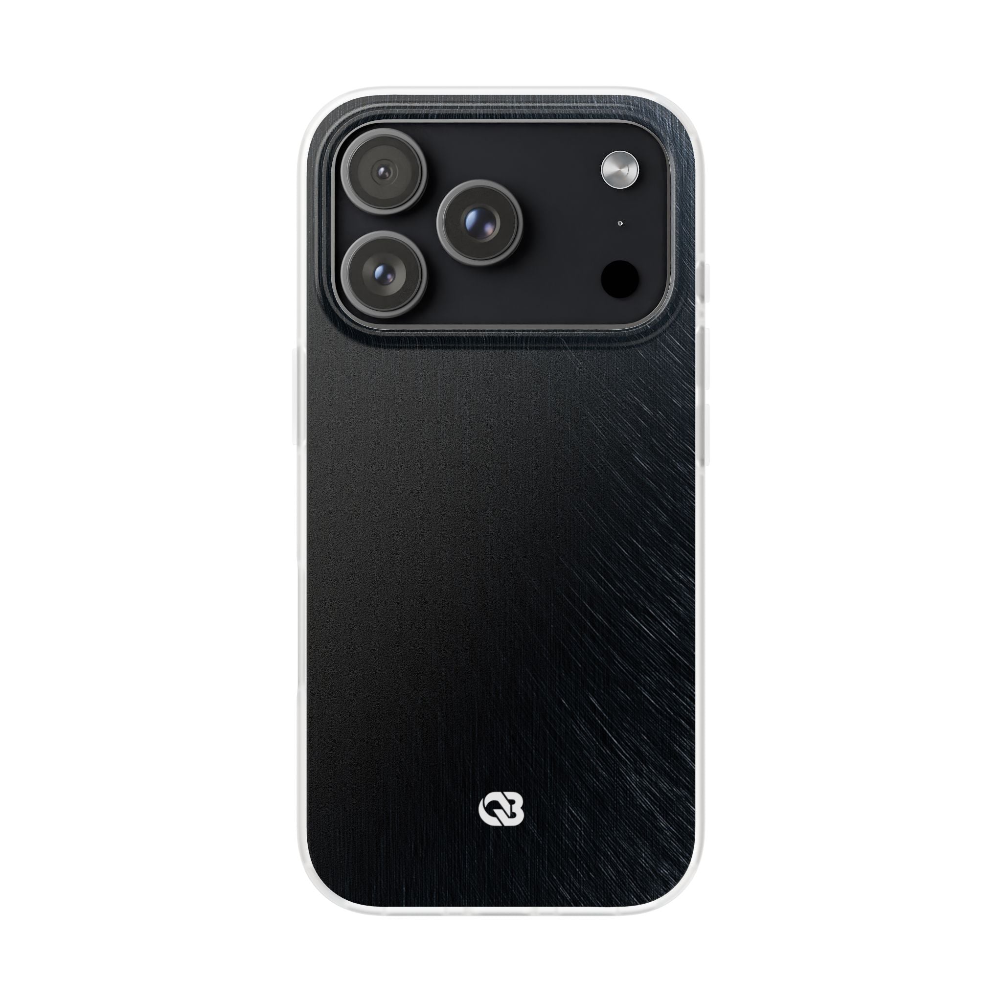 Black Lite Phone Case for iPhone - Midnight Brushed Grain