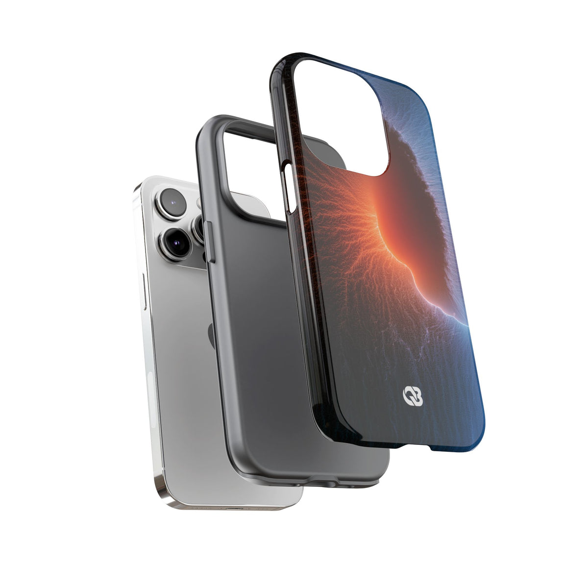 Thermal Aura Pulse · Tough Phone Case for iPhone · Blue