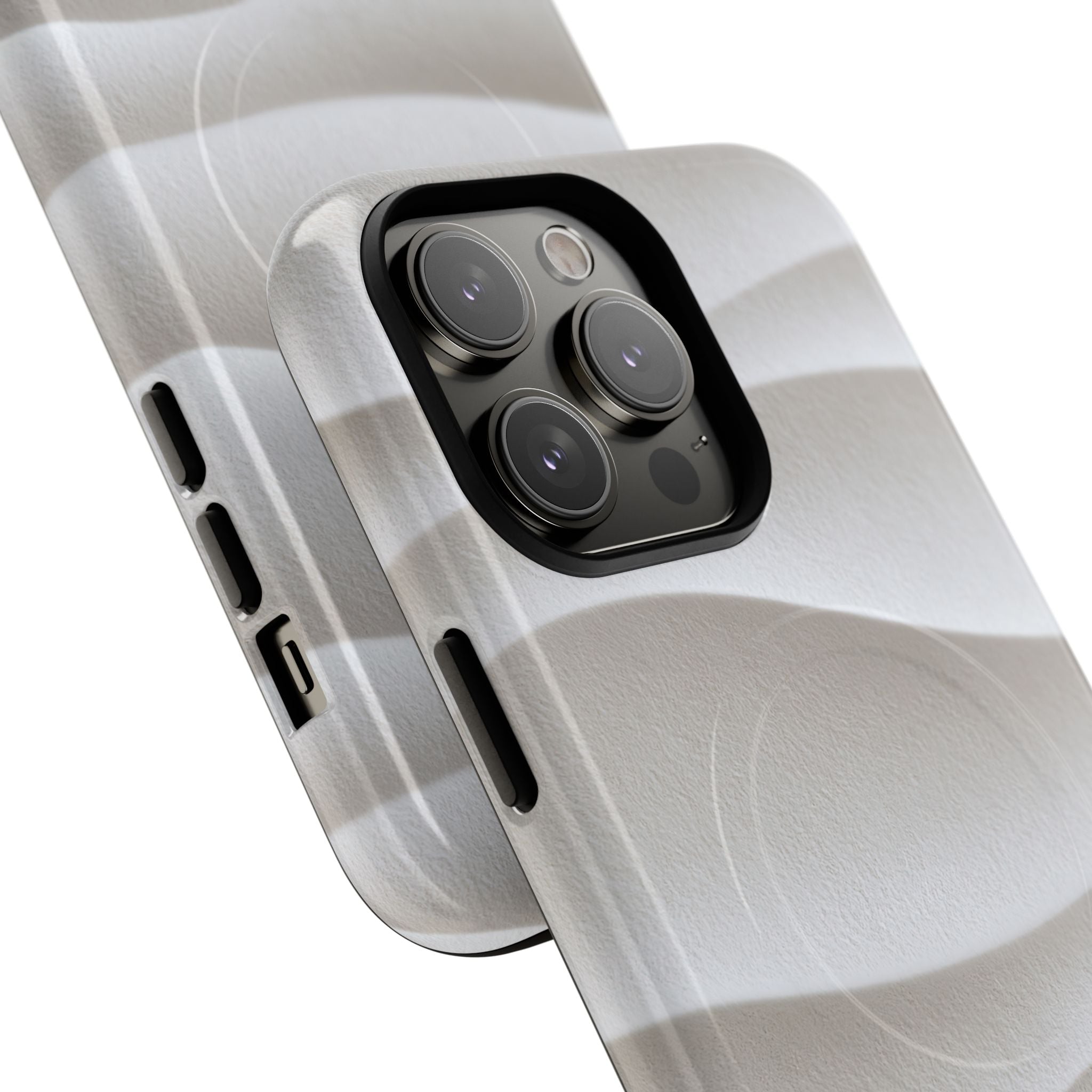 White Tough 2.0 Magsafe Phone Case for iPhone - Arctic Flow Ridges