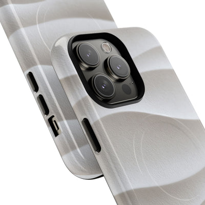 White Tough 2.0 Magsafe Phone Case for iPhone - Arctic Flow Ridges