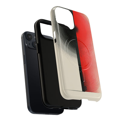 Red Tough 2.0 Magsafe Phone Case for iPhone - Split Signal Red