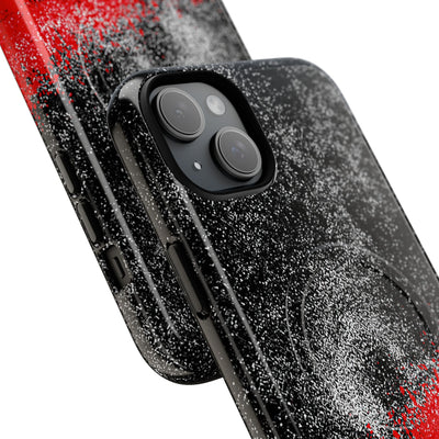 Crimson Noir Drip · Tough 2.0 Magnetic Phone Case for iPhone · Black