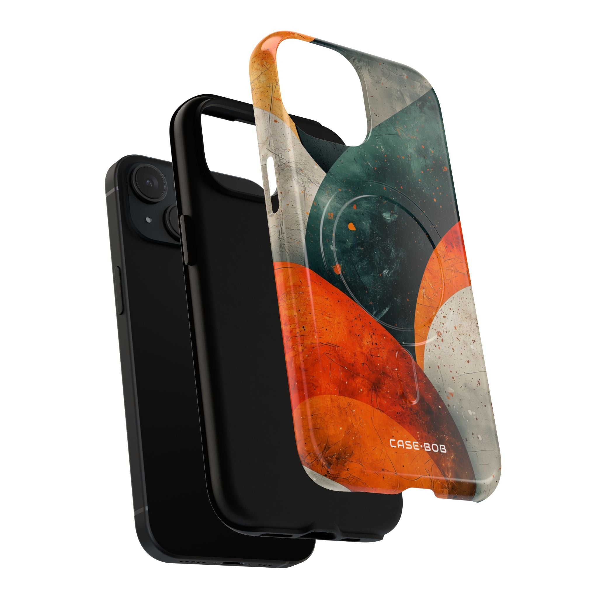 Crimson Wave iPhone 15 Case - Tough+