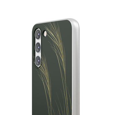 Green Lite Phone Case for Samsung - Midnight Gilded Grass