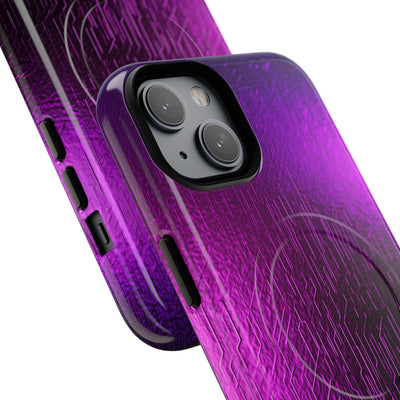 Violet Cyber Circuit · Tough 2.0 Magnetic Phone Case for iPhone · Purple