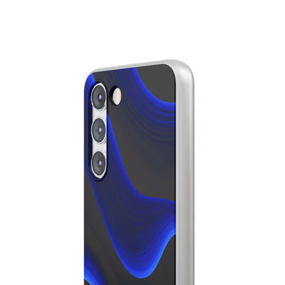 Blue Lite Phone Case for Samsung - Electric Cobalt Flow