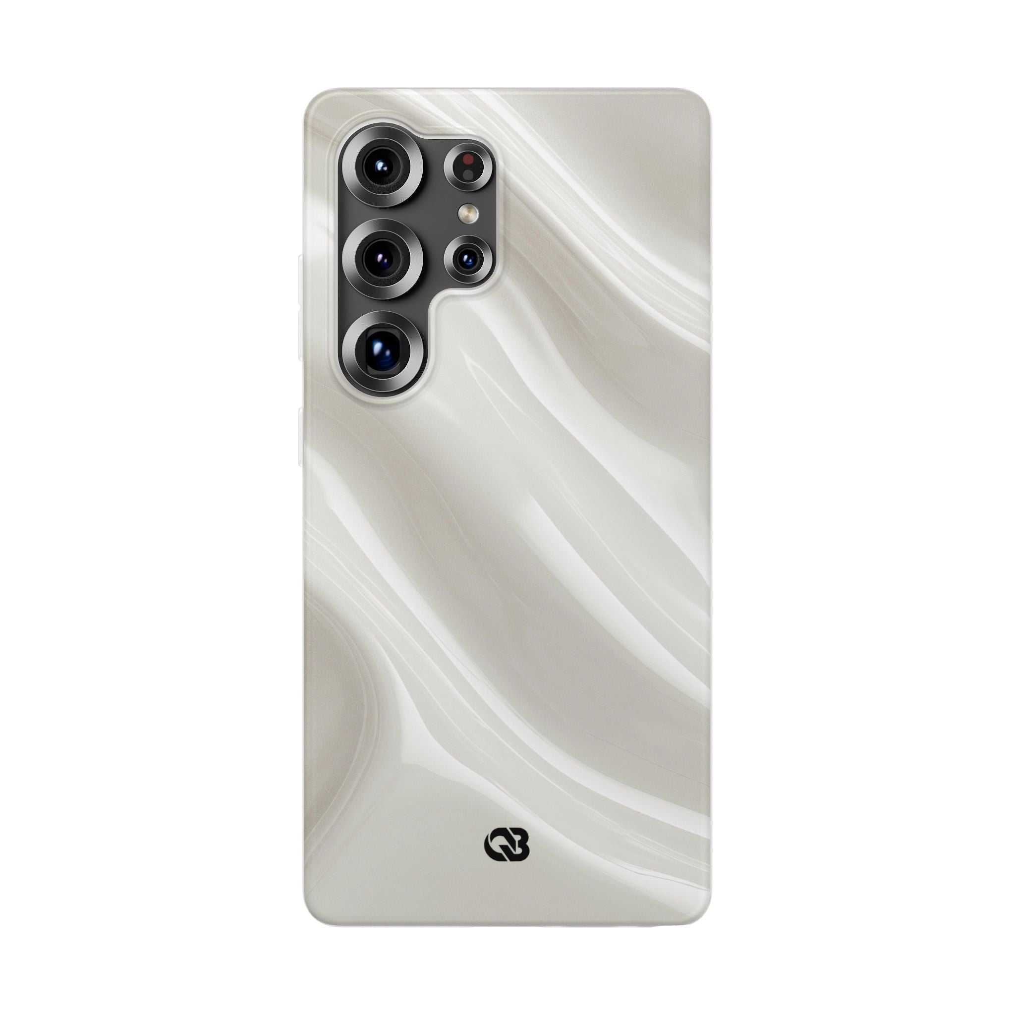 White Lite Phone Case for Samsung - Polished Ivory Wave