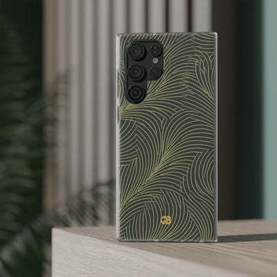 Green Lite Phone Case for Samsung - Dark Olive Plume