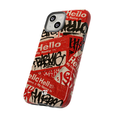 Slap Tag Collage · Tough Phone Case for iPhone · Red