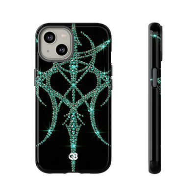 Teal Cyber Sigil · Tough Phone Case for iPhone · Teal