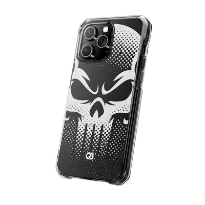 Phantom Halftone · Clear Impact Magnetic Phone Case for iPhone ·  Black