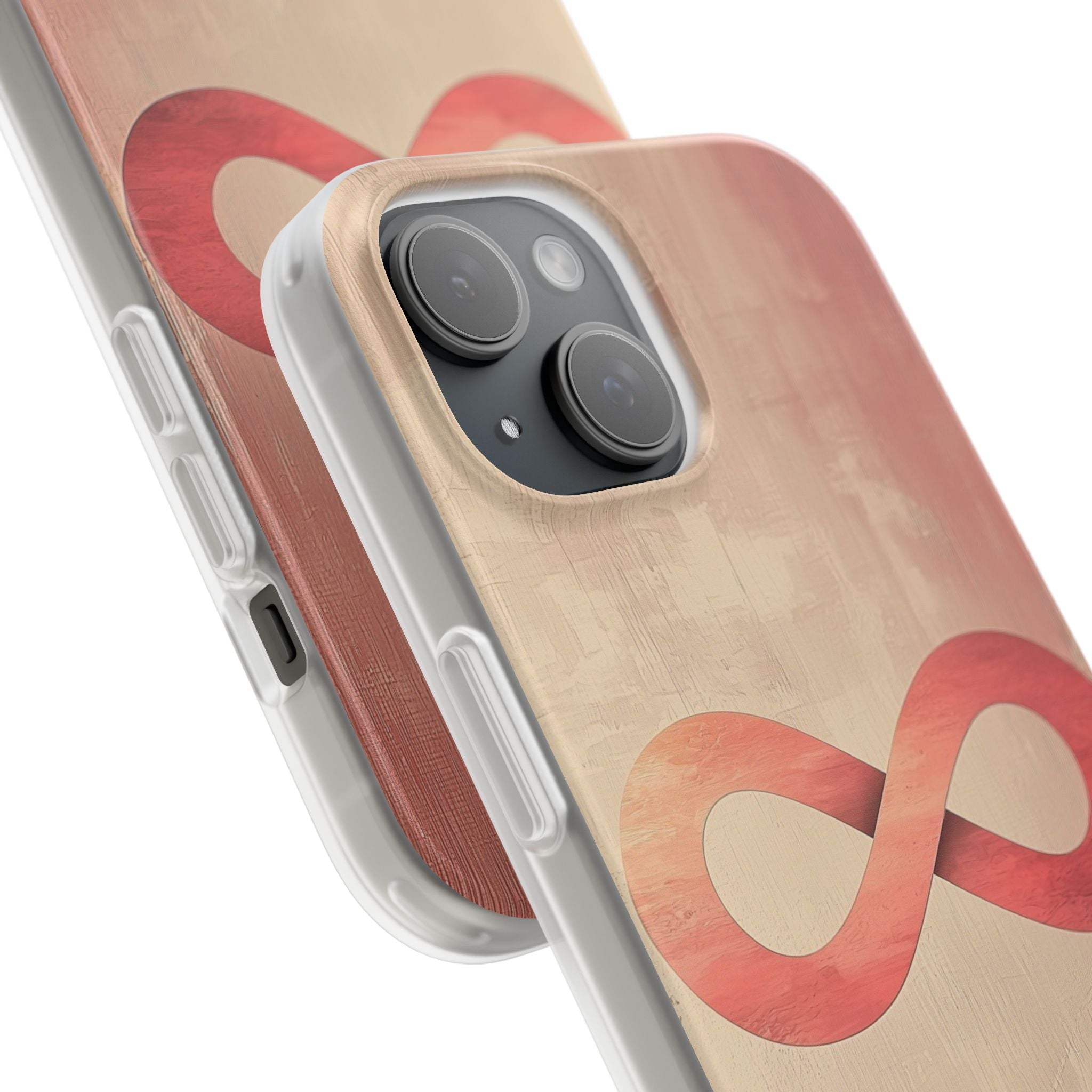 Terracotta Infinity Stroke · Soft Handyhülle für iPhone