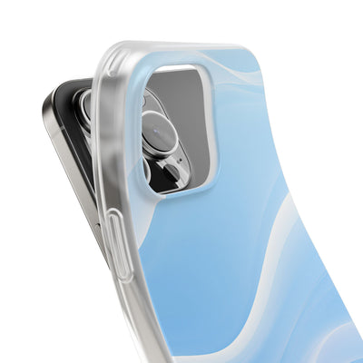 Blue Lite Phone Case for iPhone - Glacial Blue Silk