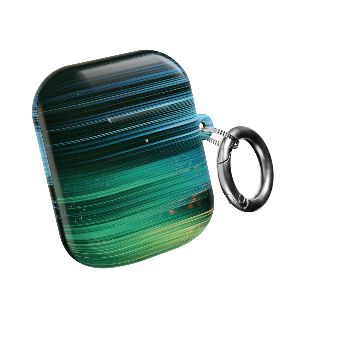 Digital Shoreline Drift · Hard Case for AirPods & AirPods Pro · Teal