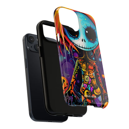 Blue Skull Swirl iPhone 14 Case - Tough+ - CASE•BOB