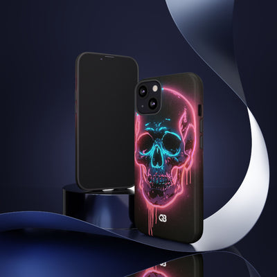 Neon Drip Skull · Tough Phone Case for iPhone · Black