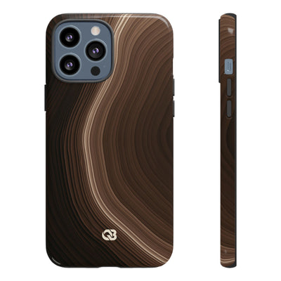 Umber Strata · Tough Phone Case for iPhone · Brown