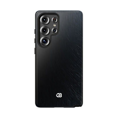 Brushed Obsidian Steel · Tough Phone Case for Samsung · Black