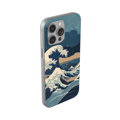 Cresting Blue Wave iPhone 14 Pro Max Case - Soft