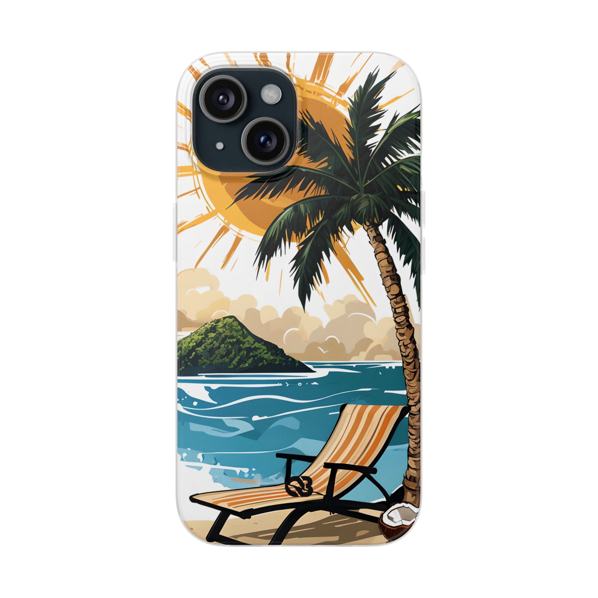 Radiant Coast Solitude · Soft Custodia per iPhone