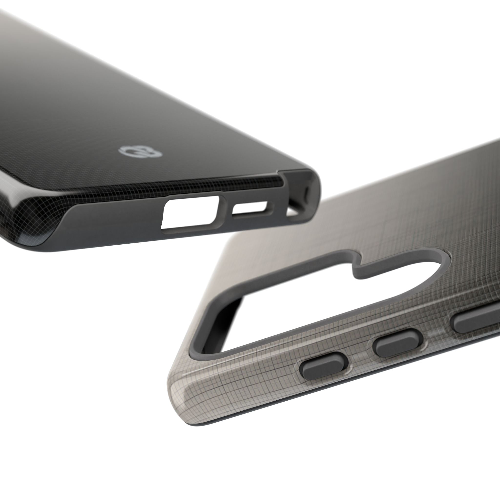 Grey Tough Phone Case for Samsung - Faded Sand Mesh