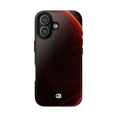 Crimson Solar Horizon · Tough Phone Case for iPhone · Red