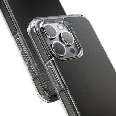 Black Impact MagSafe Phone Case for iPhone - Brushed Obsidian Slate