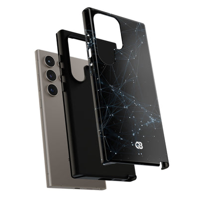 Black Tough Phone Case for Samsung - Arctic Neural Mesh