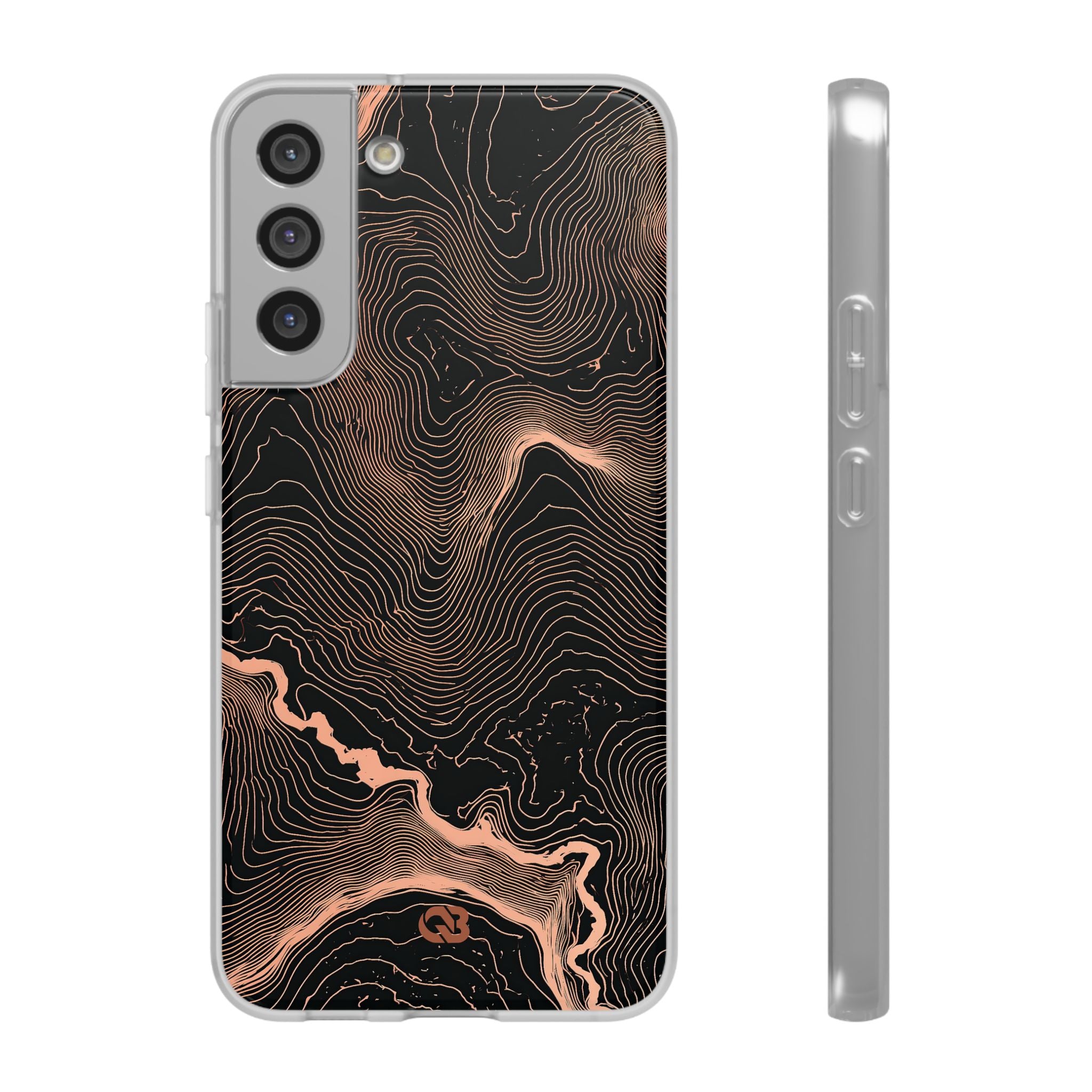 Orange Lite Phone Case for Samsung - Salmon Ridge Topo